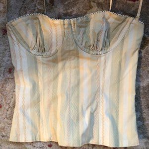 Underwire Stripe Corset - DANIELLE BERNSTEIN